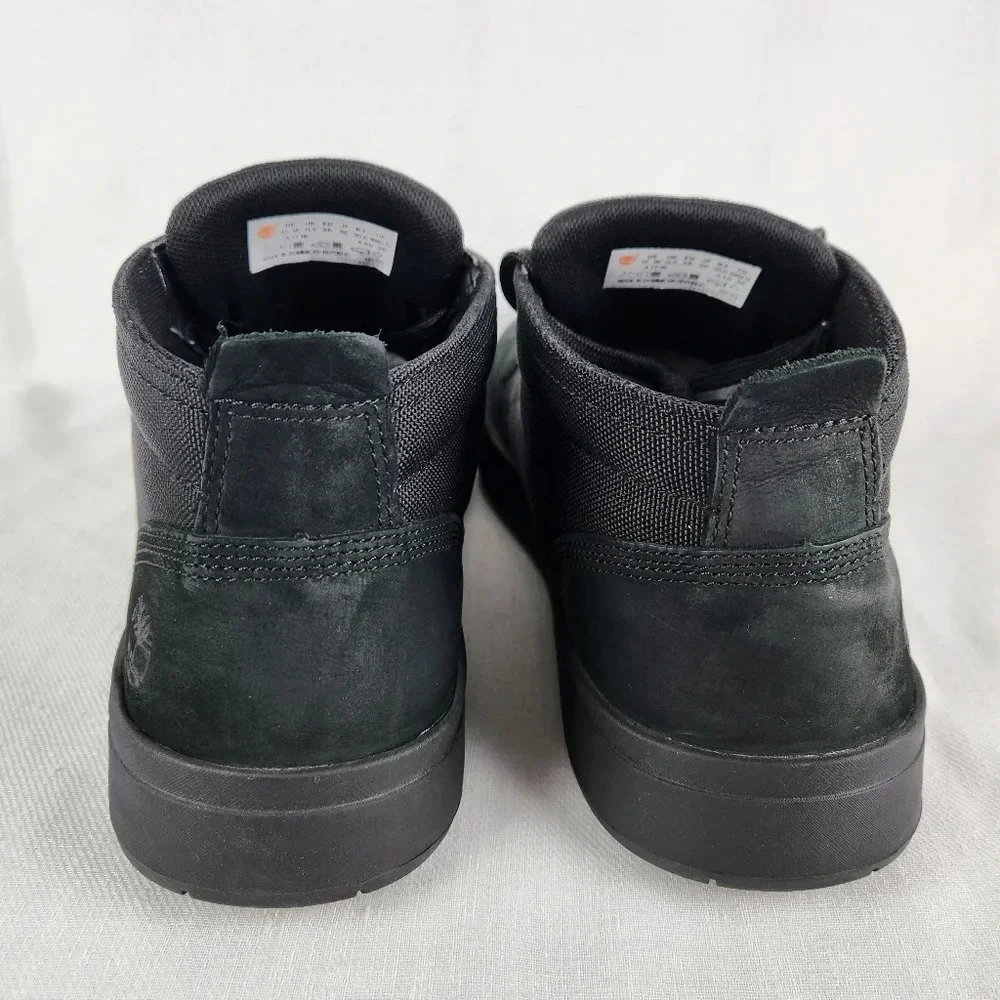Timberland Suede Canvas Black Ankle Boots